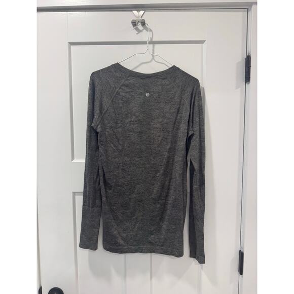 Lululemon swiftly tech long sleeve grey/green size 14 - Picture 1 of 6